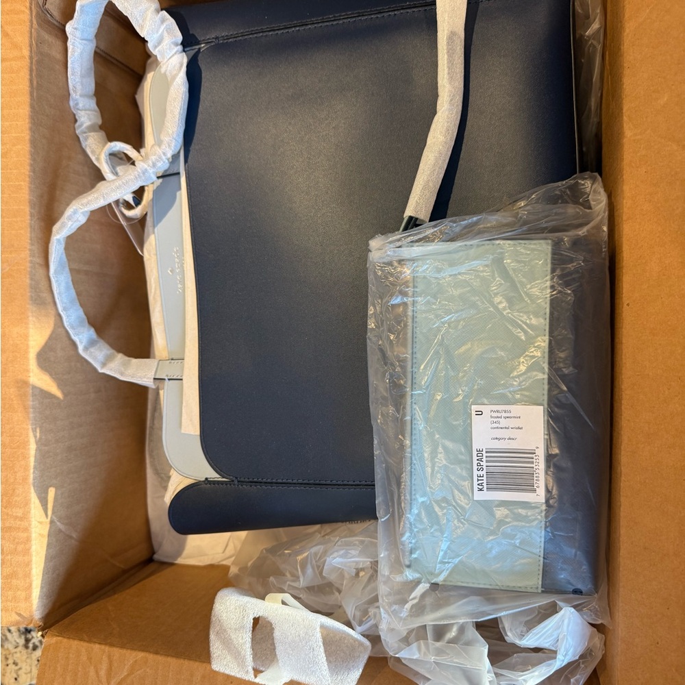 Kate Spade Dark Blue and Light Blue Tote Set - Picture 7 of 7